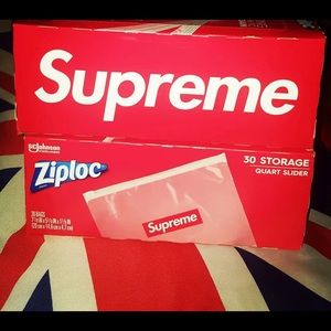 Brand Supreme - 1 box of ziploc bags.